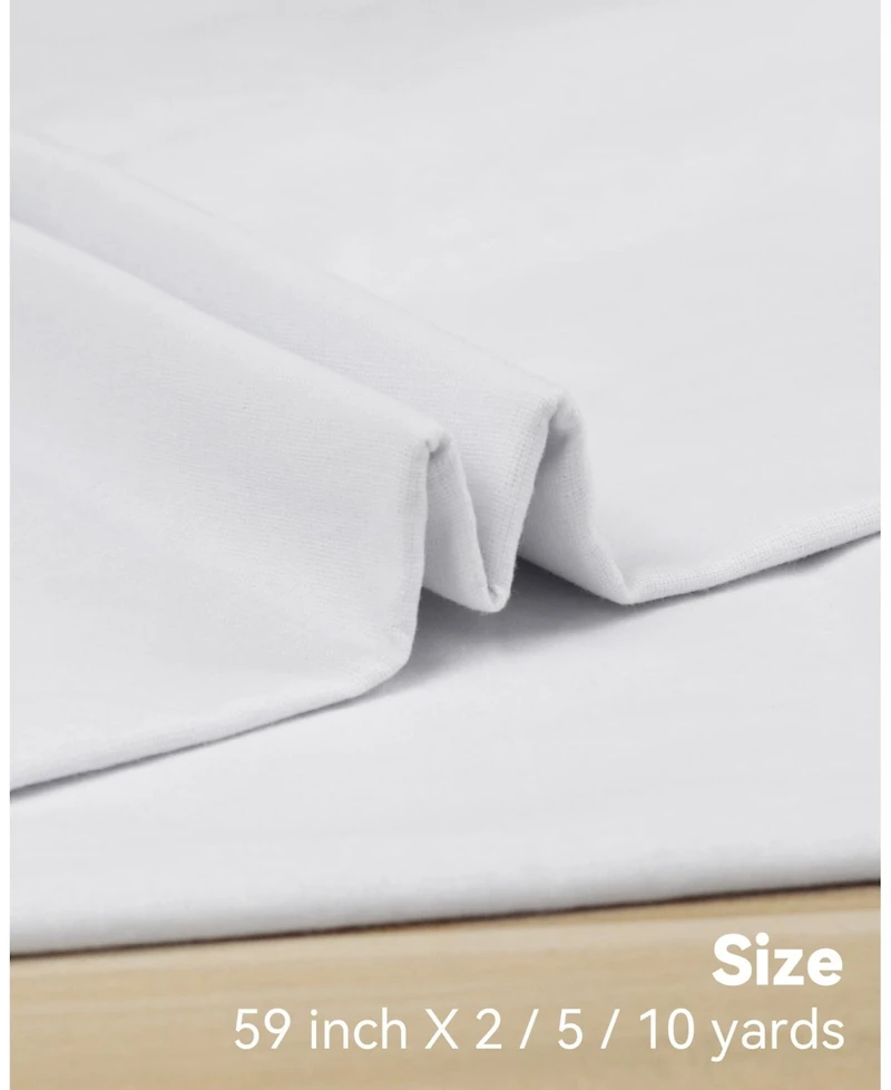 Gnuadz Cotton Muslin Fabric Bleached Linen Material Sewing Apparel Cloth