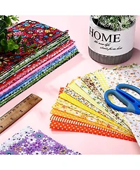 Gnuadz 100 pieces 10 x 10 Cotton Fabric Squares Patchwork Quilting Floral Diy Craft Sewing