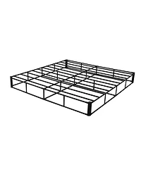 Sugift King Size Heavy Duty Metal Bed Frame Box Spring With Washable Fabric Cloth