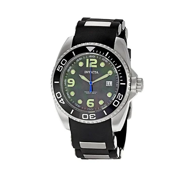 Invicta Men's 0492 Pro Diver Quartz Mother of Pearl Dial Watch