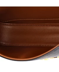 Pre-Owned Celine Small Triomphe Chain Shoulder Bag Triomphe Coated Canvas