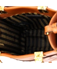 Pre-Owned Fendi Mini Sunshine Shopper Tote Leather