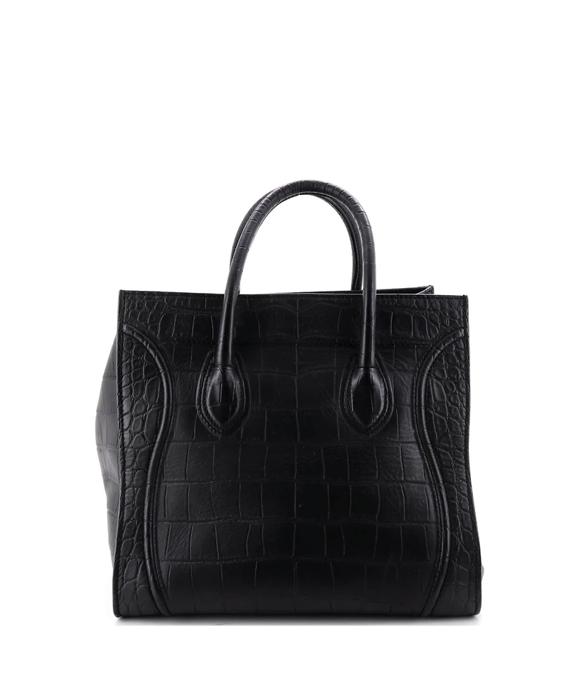 Pre-Owned Celine Medium Phantom Bag Embossed Leather