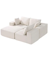 Sugift Modular Sectional Sofa, L Shaped with Chaise, Cloud Couch for Living Room