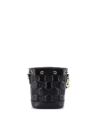 Pre-Owned Gucci Small Gg Convertible Bucket Bag Gg Matelasse Leather