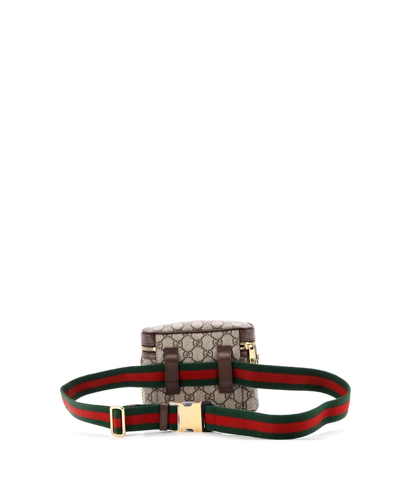 Pre-Owned Gucci Small Ophidia Chain Belt Bag Gg Coated Canvas