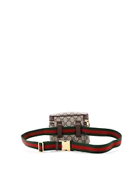 Pre-Owned Gucci Small Ophidia Chain Belt Bag Gg Coated Canvas