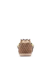Pre-Owned Fendi Mini Mon Tresor Bucket Bag Zucca Suede