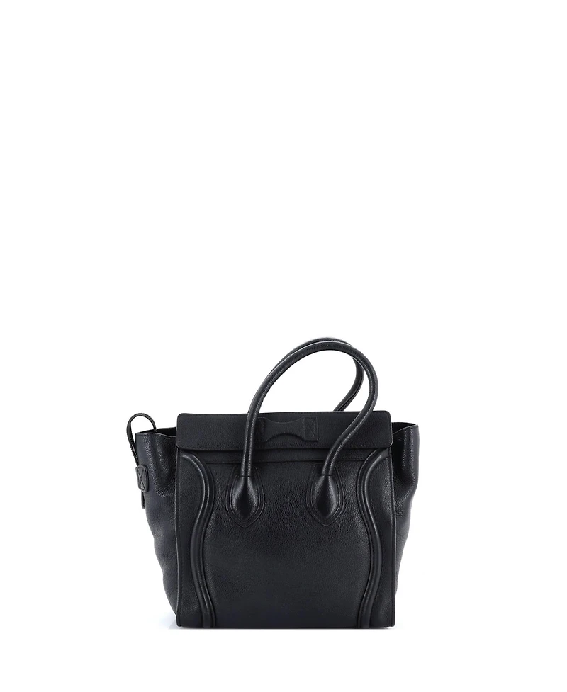 Pre-Owned Celine Micro Luggage Bag Grainy Leather