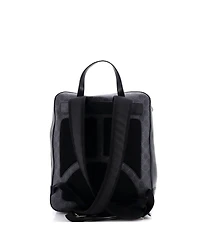 Pre-Owned Gucci Medium Web Zip Backpack Gg Coated Canvas