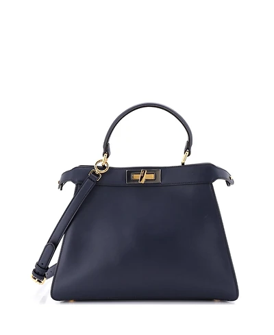 Pre-Owned Fendi Medium Peekaboo ISeeU Bag Leather