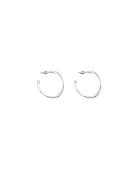 Bearfruit Jewelry Leslie Small Sculpted Oval Hoop Earrings Dainty Trendy
