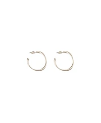 Bearfruit Jewelry Leslie Small Sculpted Oval Hoop Earrings Dainty Trendy