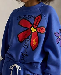 Polo Ralph Lauren Women's Floral Graphic Crewneck Sweatshirt