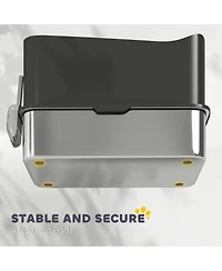 Zeus and Ruta Cat Litter Box with Scoop, Top-Entry Design, Non-Slip Pads, Odor Control, Easy Cleanup, Jumbo Capacity