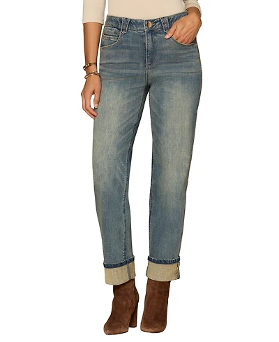 Democracy Petite High Rise Boyfriend Jeans