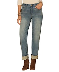 Democracy Petite High Rise Boyfriend Jeans