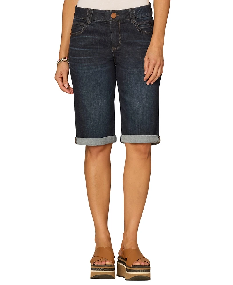 Democracy Petite AbSolution Mid-Rise Bermuda Shorts