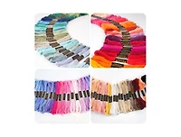 Gnuadz 150 Color Rainbow Embroidery Floss Cross Stitch Bracelet Yarn Craft Thread Skeins