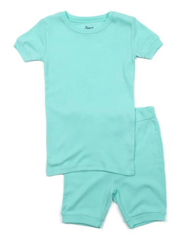 Leveret Kids Matching Family Two Piece Cotton Short Sleeve Shirt and Shorts Pajamas