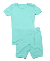 Leveret Kids Matching Family Two Piece Cotton Short Sleeve Shirt and Shorts Pajamas