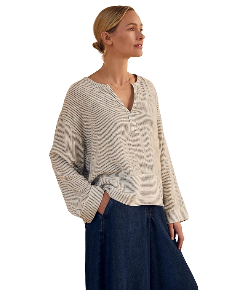 Celtic & Co. Women's V Neck Relaxed Swing Top