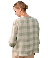 Celtic & Co. Women's Check Swing Blouse