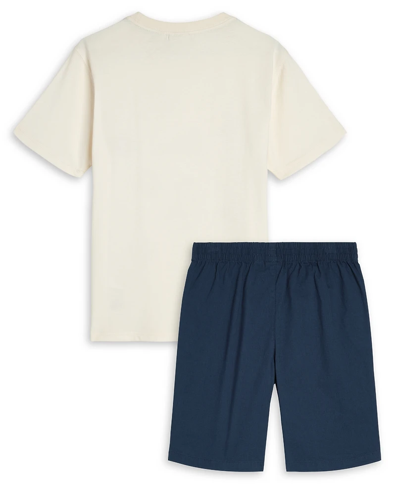 Scotch & Soda Boys' 8-16 Short-Sleeve T-Shirt and Shorts, 2-Piece Set