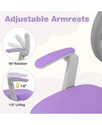 Gouun Adjustable Children Desk Chair with Y-Shaped Lumbar Support and Footrest