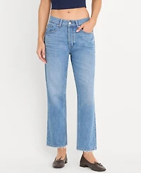 Good American Women's Weightless Mid-Rise Boyfriend Jeans