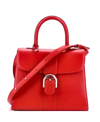 Pre-Owned Delvaux Mm Brillant Top Handle Bag Leather