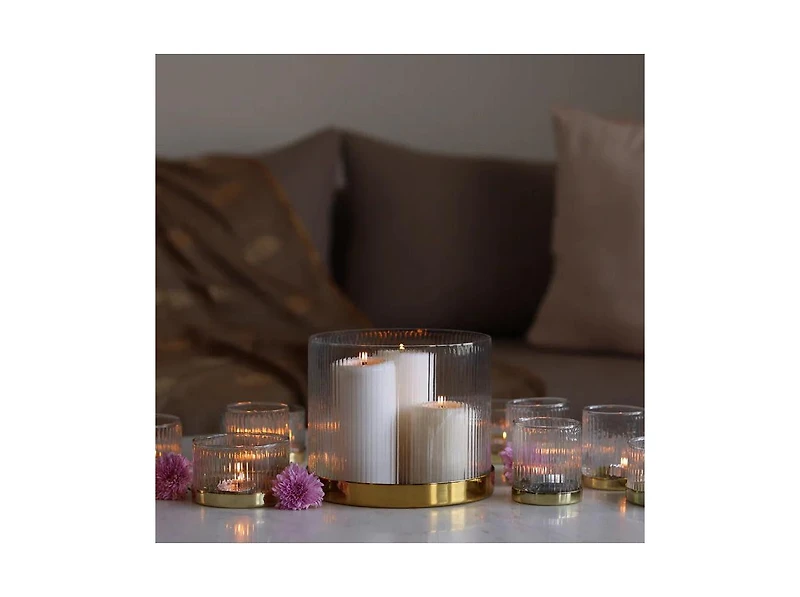 Fleck, Fluted Glass Vase