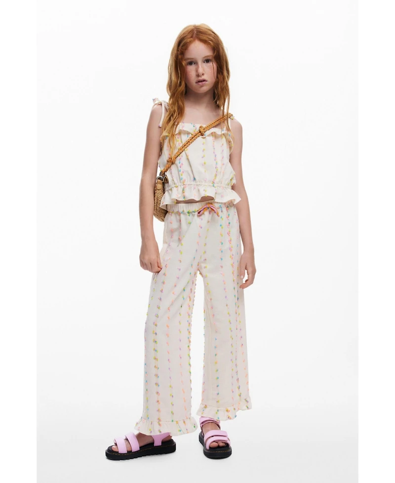 Desigual Girls Girls's Pom-pom strap top