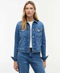 Tommy Hilfiger Women's Slim-Fit Collared Denim Jacket