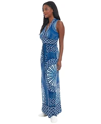 London Times Women's V-Neck Maxi Dress