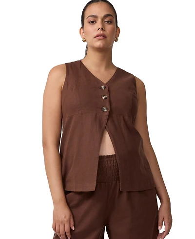 Ingrid + Isabel Maternity & Postpartum Linen Jumpsuit