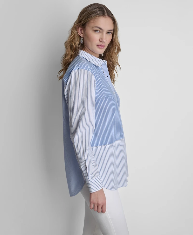 Dkny Jeans Women's Long-Sleeve Classic-Fit Shirt