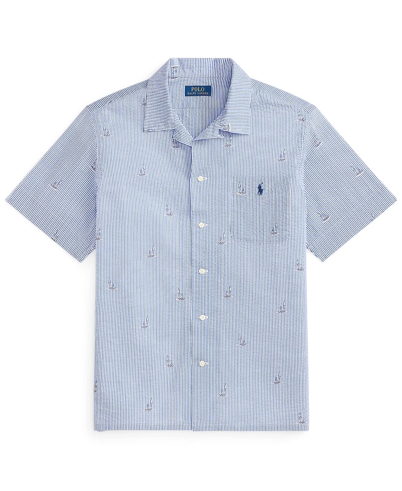 Polo Ralph Lauren Men's Classic-Fit Sailboat Seersucker Shirt