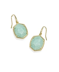 Kendra Scott Daphne Amazonite 14k Gold-Tone Over Brass Drop Earrings