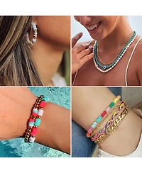 Gnuadz 12000 Clay Beads Bracelet Making Kit Friendship Crafts Gift Teens Adults 48 Colors