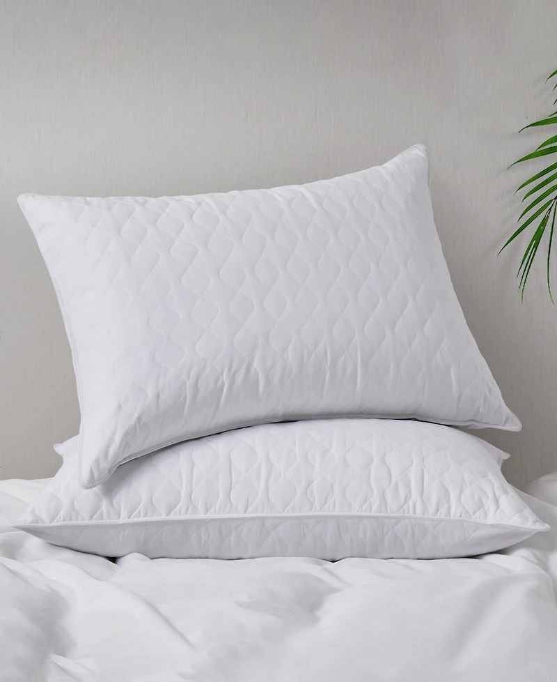 Unikome Quilted Goose Feather 2-Pc. Pillow, Standard/Queen