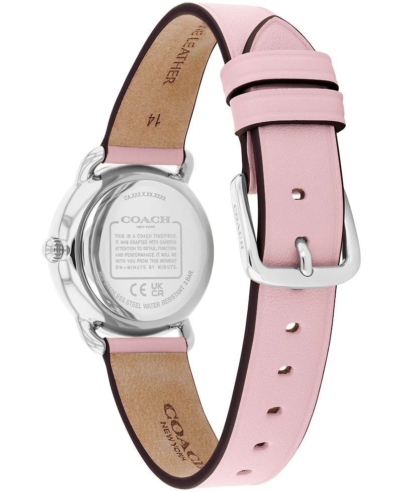 Coach Women's Elliot Blush Leather Bracelet Watch, 28mm
