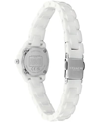 Coach Women's Kitt White Ceramic Bracelet Watch, 21mm