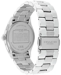 Coach Women's Brooks Silver Tone Stainless Steel Bracelet Watch, 34mm