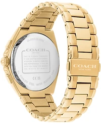 Coach Men's Jackson Gold Tone Stainless Steel Bracelet Watch, 41.5mm