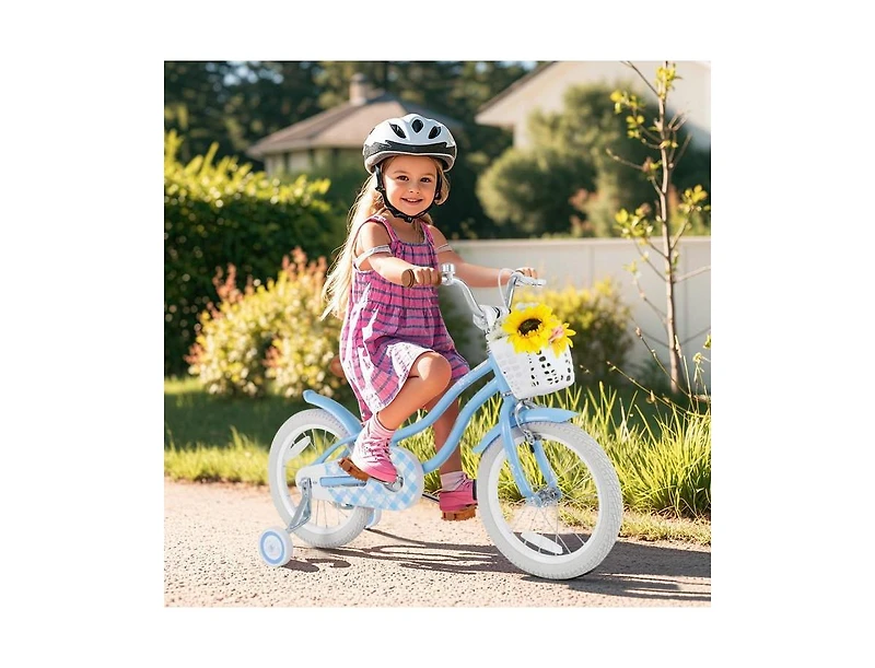 Hongge 16 Inch Kids Bike with Adjustable Handlebar and Seat