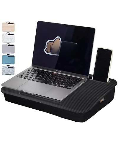Gnuadz 15.6" Laptop Lap Desk Phone Holder Pillow Cushion Tray Portable Workstation