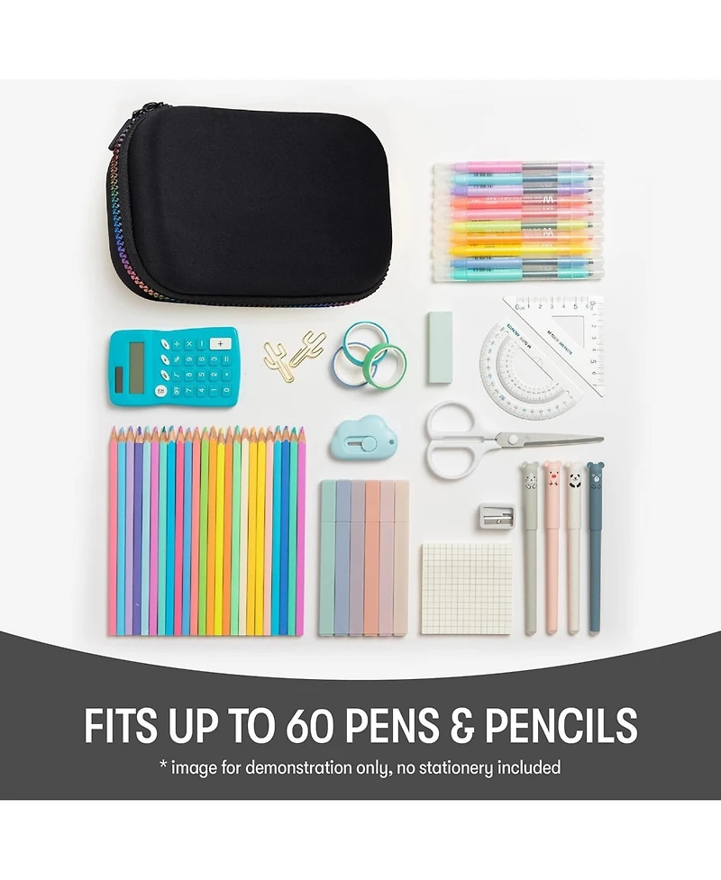 Gnuadz Rainbow Pencil Box Cute School Stationery Organizer Case