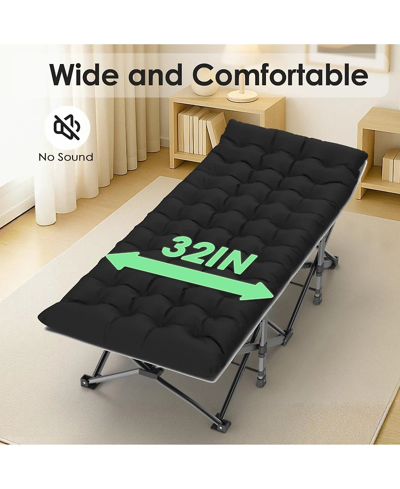 Gnuadz Camping Folding Heavy Duty Sleeping Bed Oxford Outdoor Recreation Gear