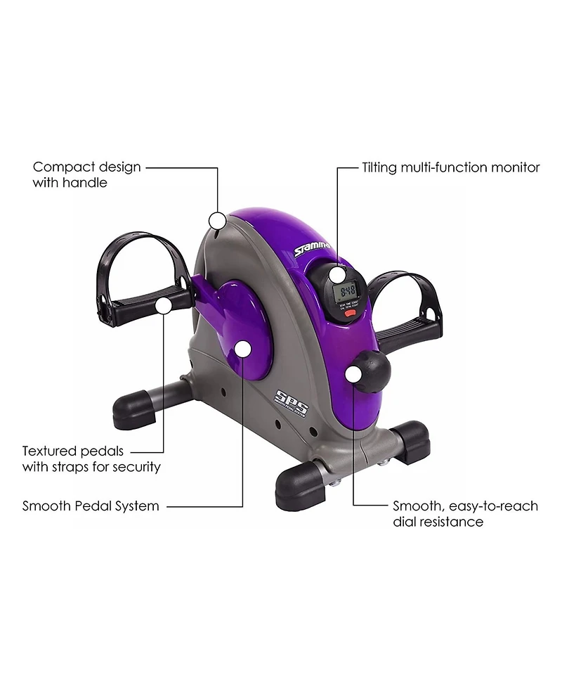 Stamina Products Mini Stationary Under Desk Exercise Bike Home/Office